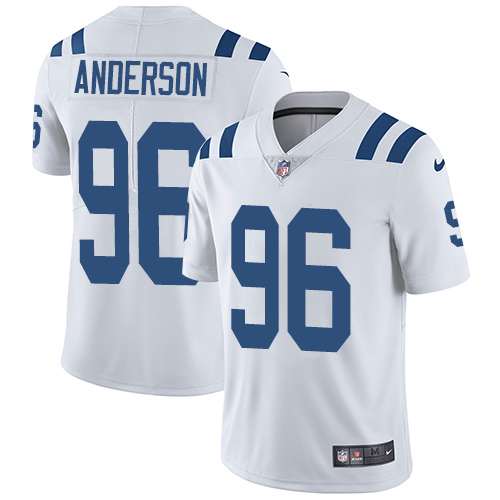 Nike Colts #96 Henry Anderson White Men's Stitched NFL Vapor Untouchable Limited Jersey